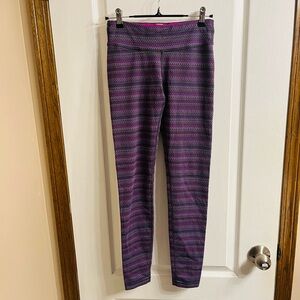 Lululemon Ivivva Girls Stripped Thick Leggings Size 12